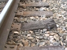 railroad track timber broke 